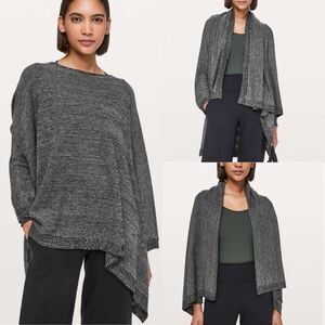 Lululemon Divinity Scarf Convertible Shawl Poncho Wrap Chic cashmere One Size